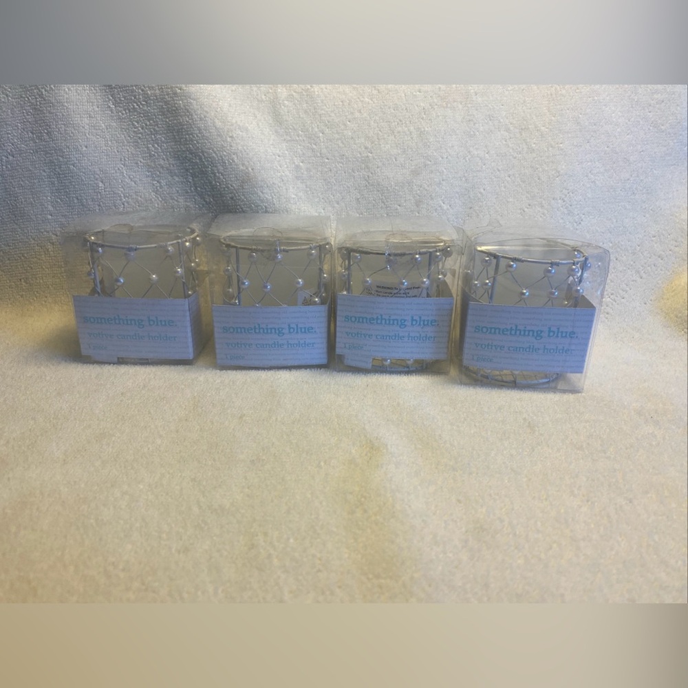 Silver Votive Candle Holder - Set of 4